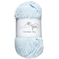 Garn Fine Velvet 50 g lyseblå – fløyelsmykt og himmelsk mykt garn