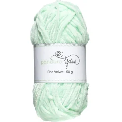 Garn Fine Velvet 50 g lysegrønn – fløyelsmykt og himmelsk mykt garn