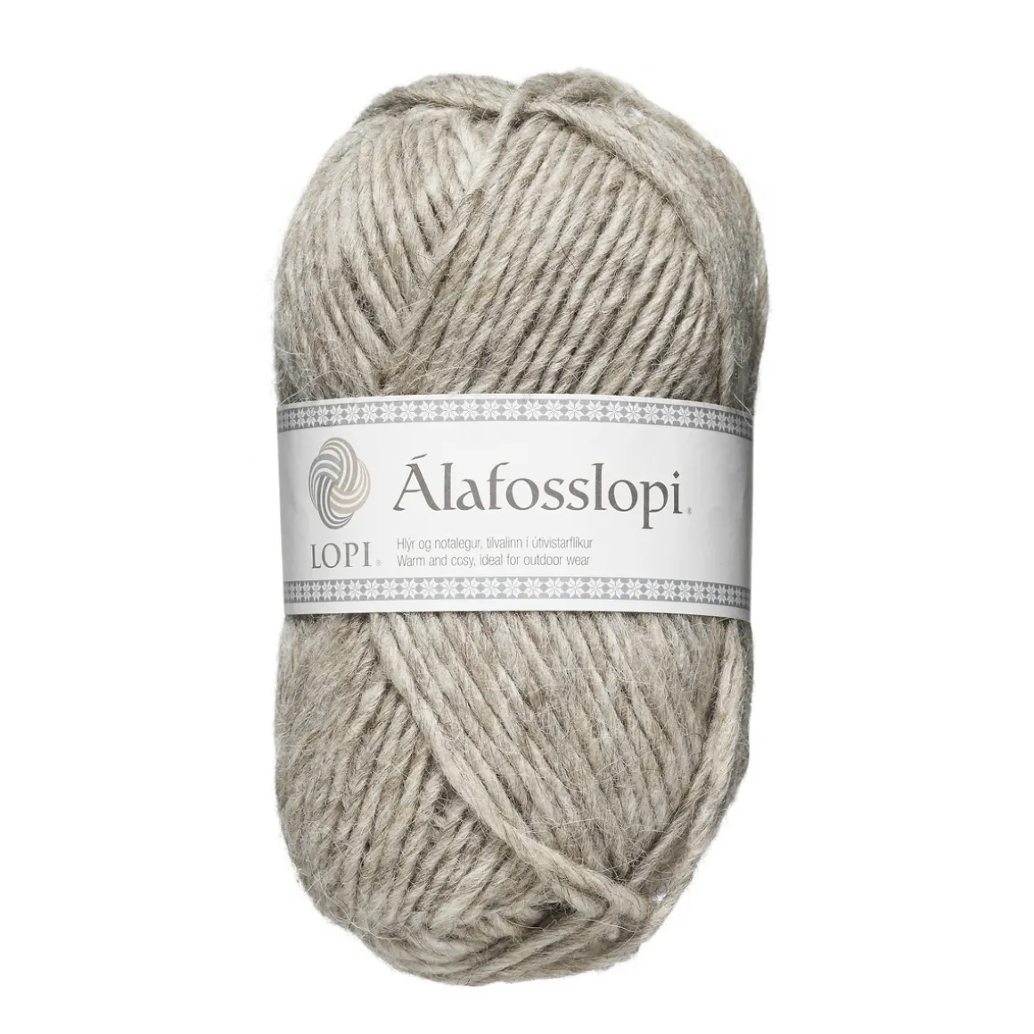 Garn Istex Alafosslopi 100 g musebeige – 0086 Light beige heather