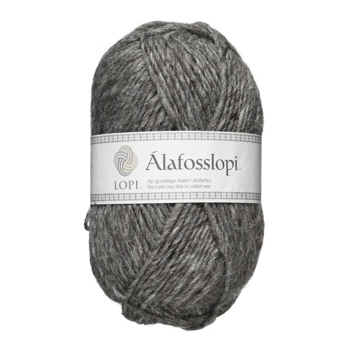 Garn Istex Alafosslopi 100 g musegrå – 0057 Grey heather