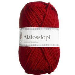 Garn Istex Alafosslopi 100 g rød – 0047 Happy red