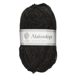 Garn Istex Alafosslopi 100 g svartgrå – 0052 Black sheep heather