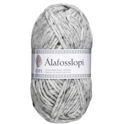 Garn Istex Alafosslopi 100 g tweed – 9974 Light grey tweed