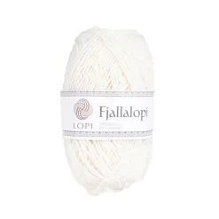 Garn Istex Fjallalopi 50 g hvit – Lily white 3051