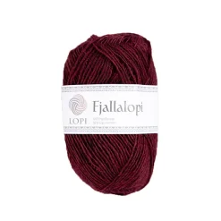 Garn Istex Fjallalopi 50 g mørkerød – Maroon 3060