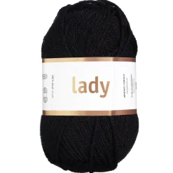Garn Järbo Lady 50 g svart – 44201 Black