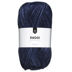 Garn Järbo Raggi 100 g blåmelert – Stonewash denim 15242
