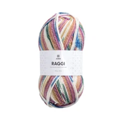 Garn Järbo Raggi 100 g lys pastell – Ferris wheel 15257