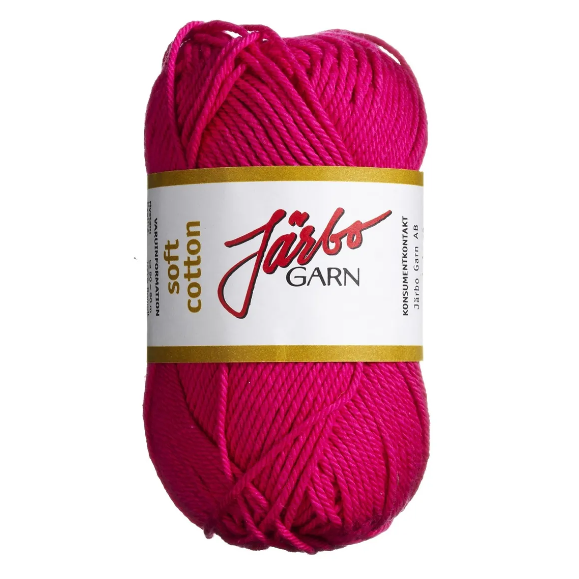 Garn Järbo Soft Cotton 50 g cerise – 8825 Strong pink