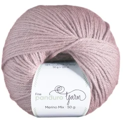 Garn Merino Mix 50 g varmrosa