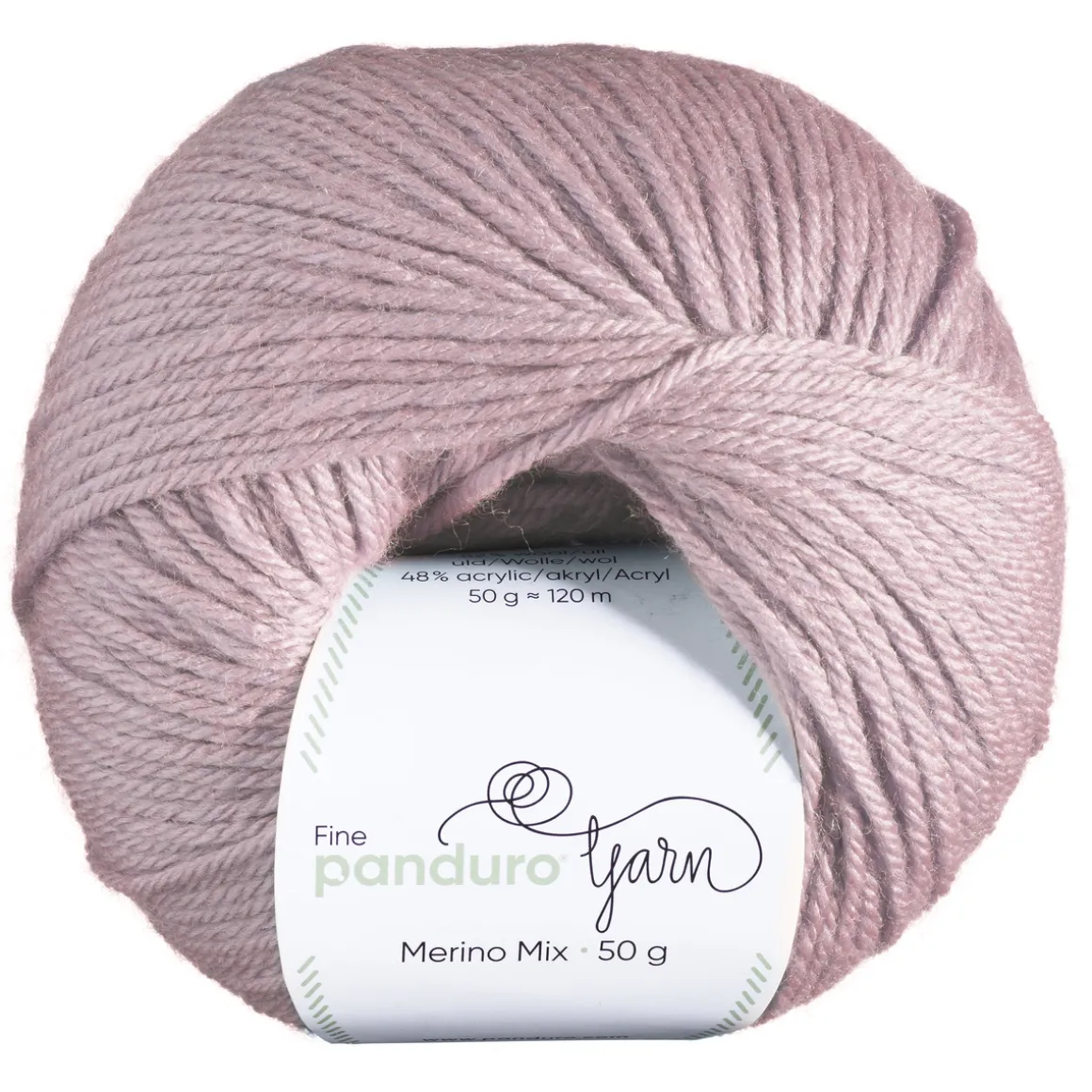 Garn Merino Mix 50 g varmrosa