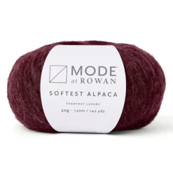Garn Mode at Rowan Softest Alpaca 50 g – Cranberry 020