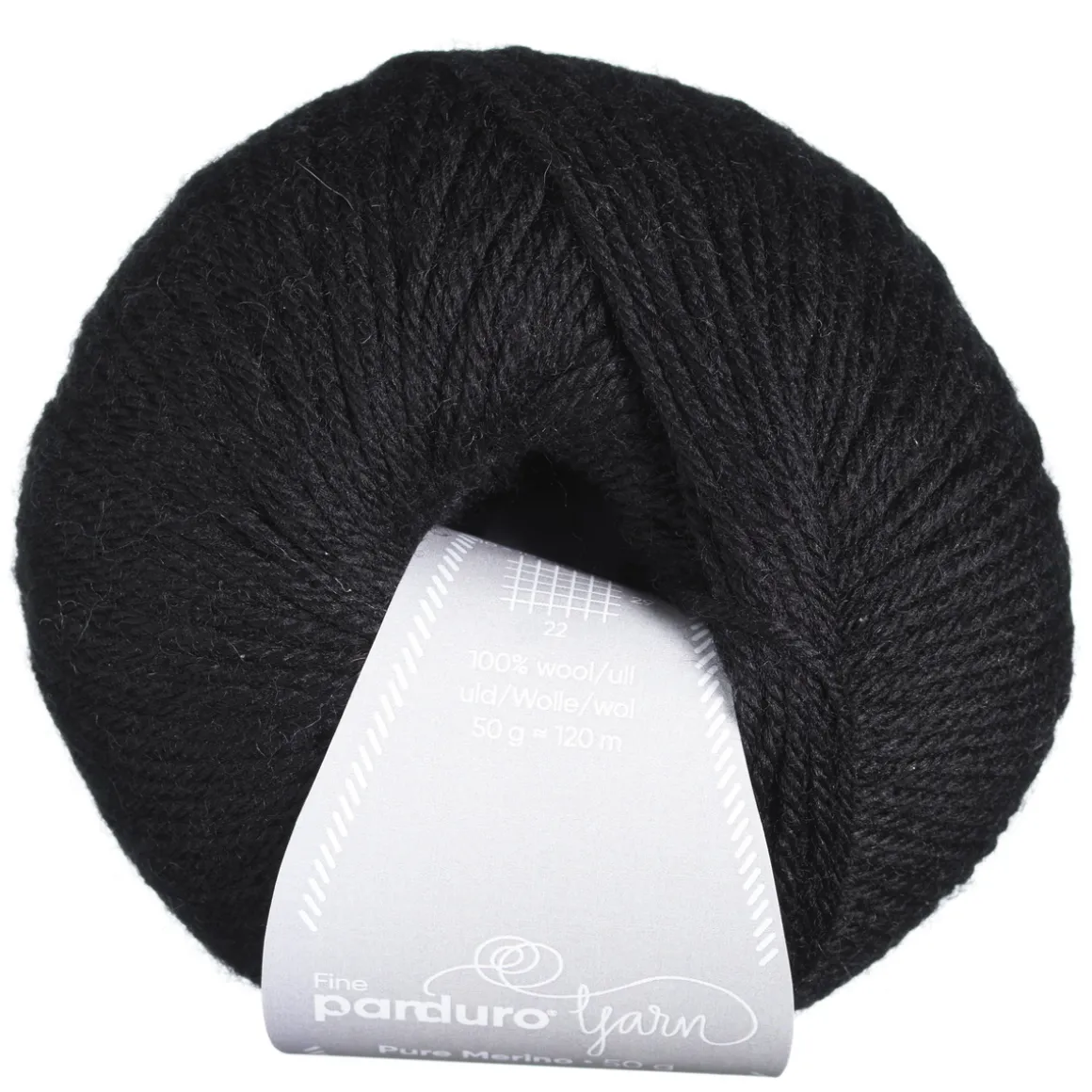 Garn Pure Merino 50g svart