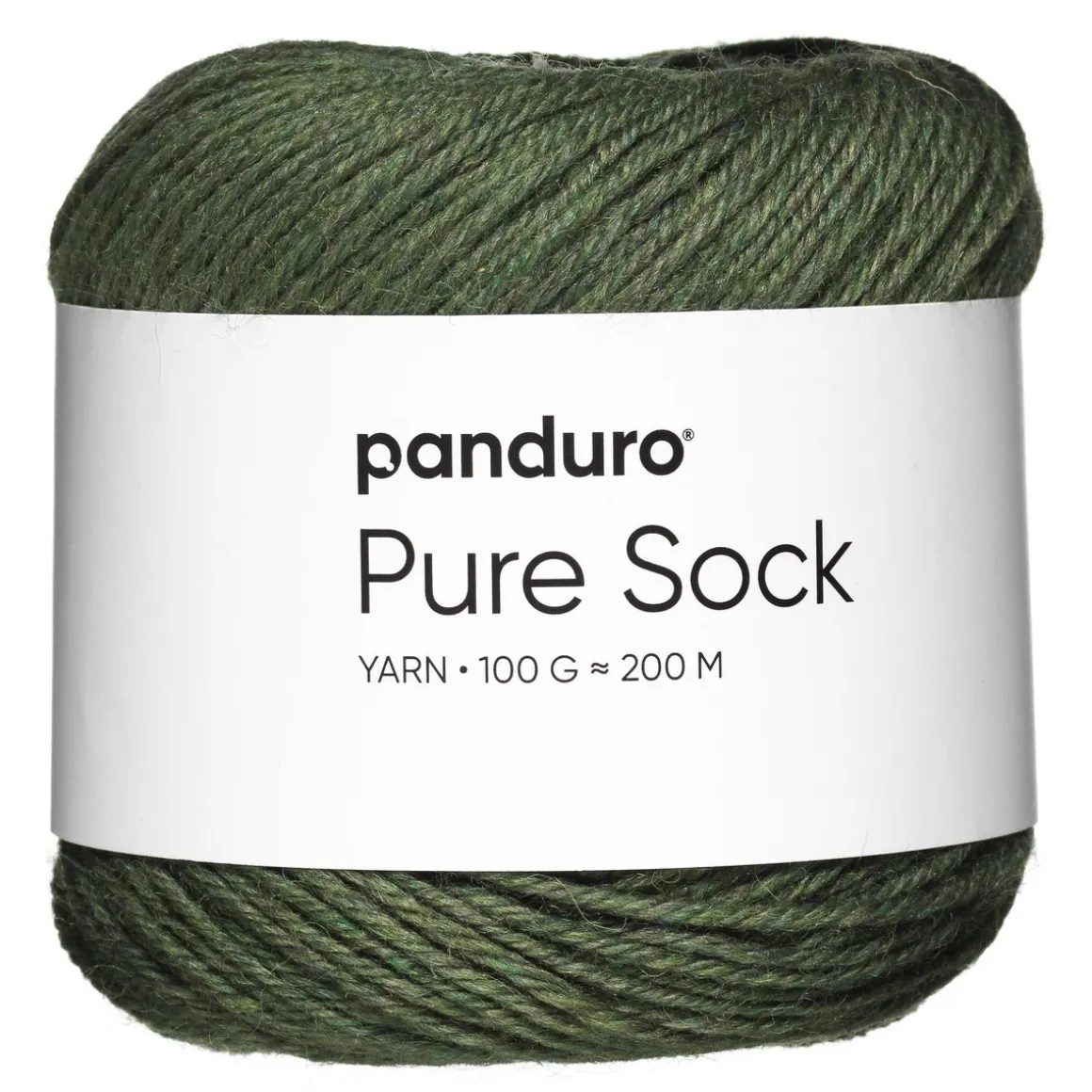 Garn Pure Sock 100 g mørkegrønn