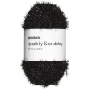 Garn Sparkly Scrubby 50 g svart