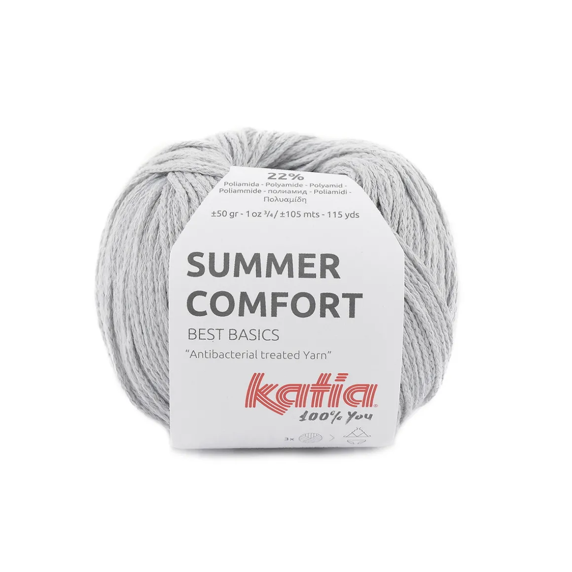 Garn Summer Comfort 50 g lysegrå