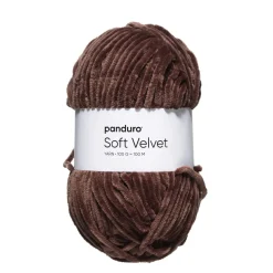 Garn Velvet 100 g mørkebrun