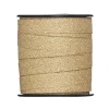Gavebånd 25 meter på rull, 1 cm bredt – glitter bronse