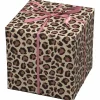 Gavepapir på rull 10 m × 57 cm – beige papir med leopardmønster