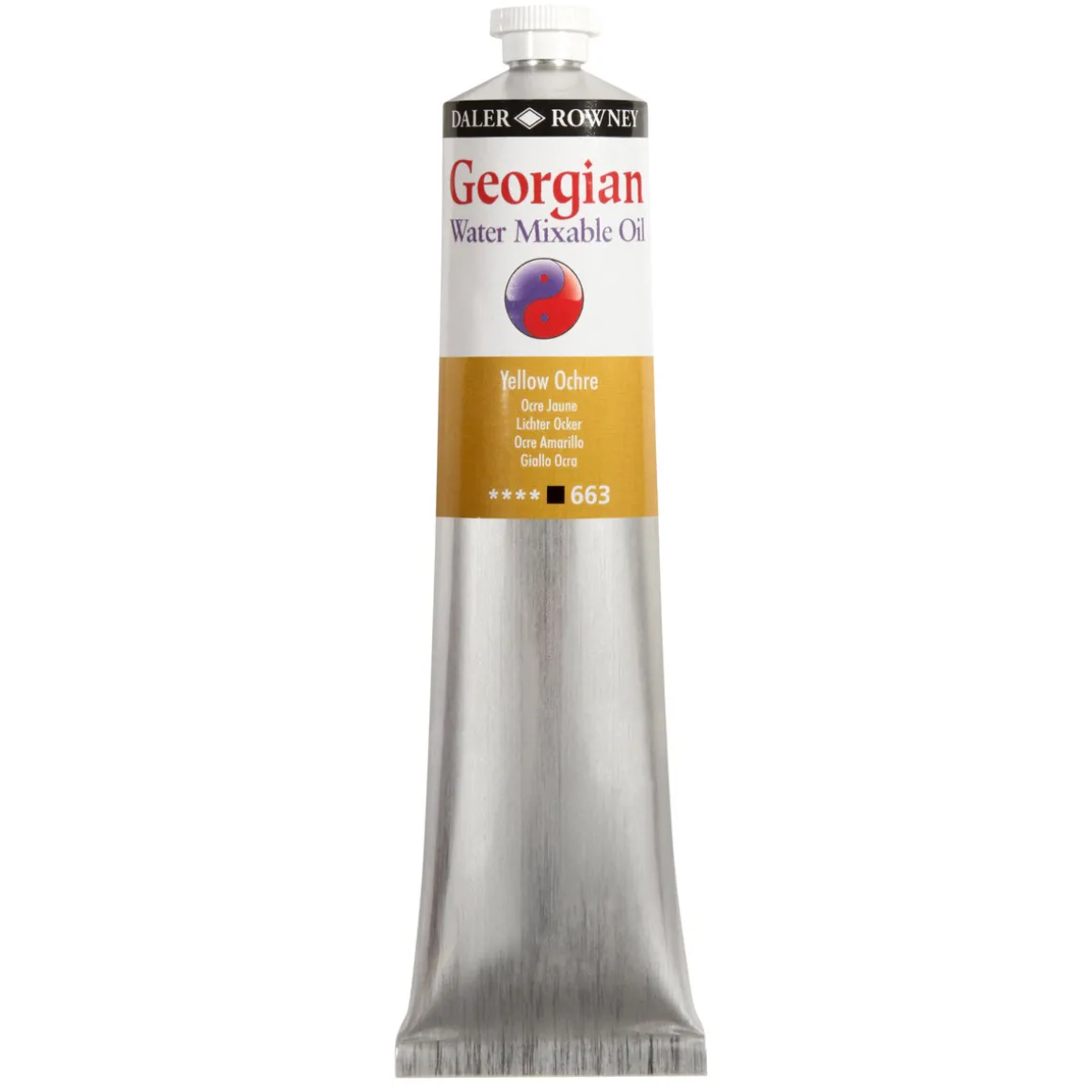 Georgian Water Mixable Oil Colour, vannløselig oljemaling 200 ml Yellow Ochre 663