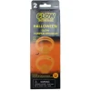 Glow in the dark/selvlysende armbånd med gresskar/flaggermus 2-pakning assortert