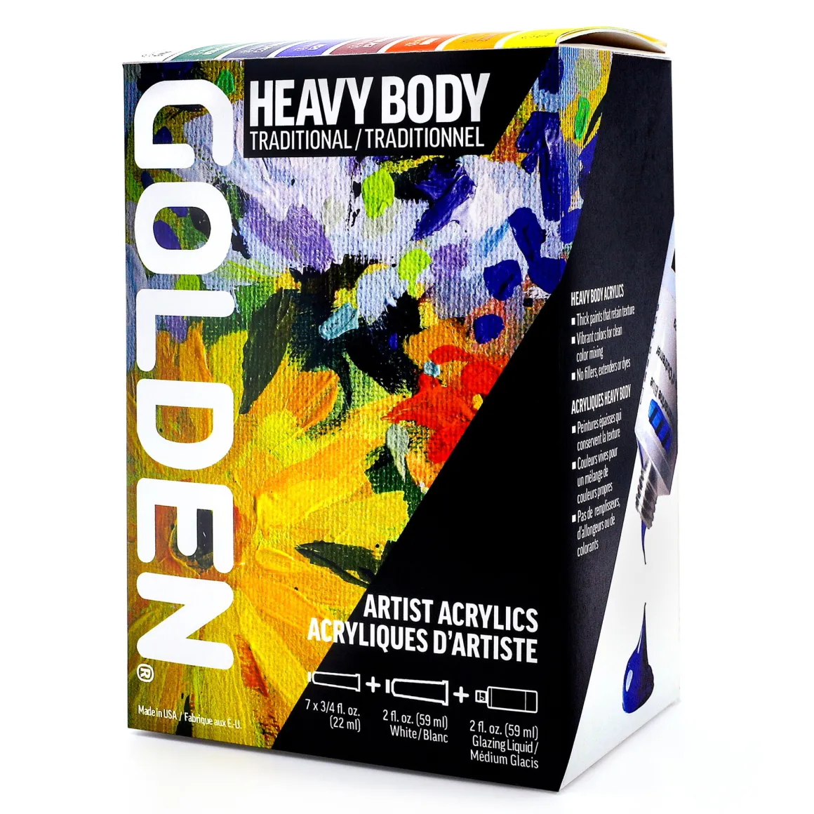 Golden Artist Heavy Body Acrylics Traditional Set #947