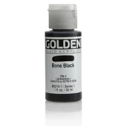 Golden Fluid Acrylics 30 ml - 2010 Bone Black
