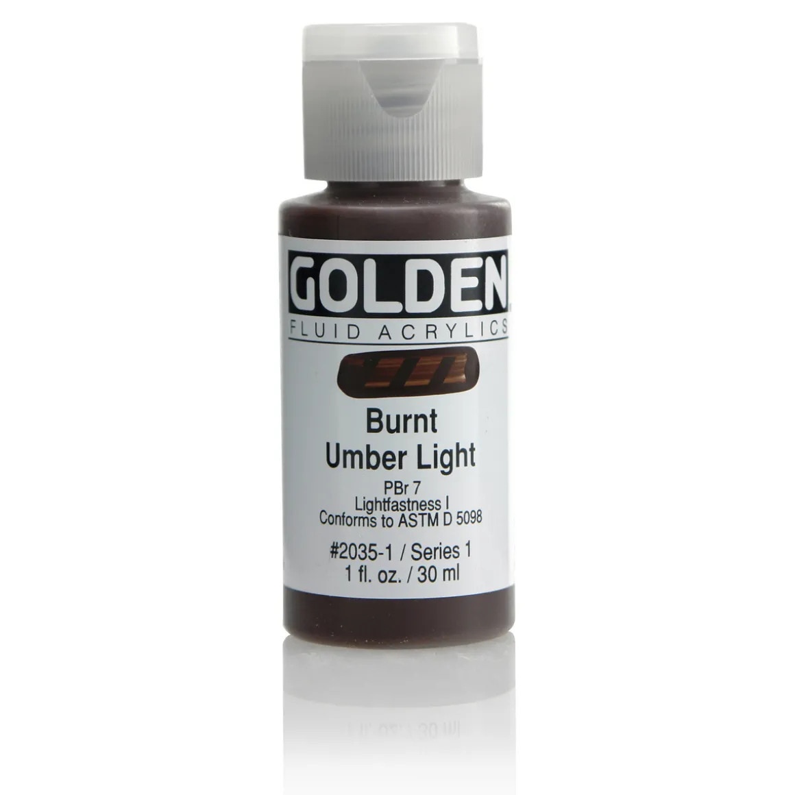Golden Fluid Acrylics 30 ml - 2035 Burnt Umber Light