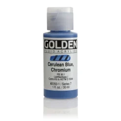 Golden Fluid Acrylics 30 ml - 2050 Cerulean Blue Chromium