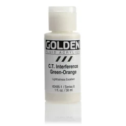 Golden Fluid Acrylics 30 ml - 2485 C.T. Interference Green-Orange