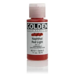 Golden Fluid Acrylics 30 ml - 2210 Naphthol Red Light