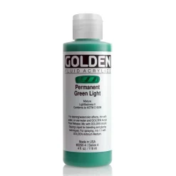 Golden Fluid Acrylics 118 ml - 2250 Permanent Green Light