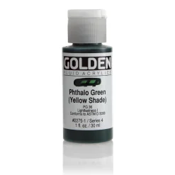 Golden Fluid Acrylics 30 ml - 2275 Pthtalo Green (YS)