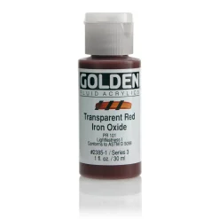 Golden Fluid Acrylics 30 ml - 2385 Transparent Red Iron Oxide