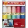 Gütermann sytråd 10×100 m. 100 % polyester, Pastel
