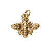 Gullfarget anheng / charm bie 15,5×13,4 mm