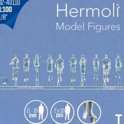 Hermoli stående figurer 1:100