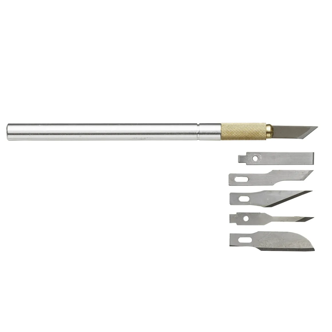 Hobbykniv metall 6 ulike blad