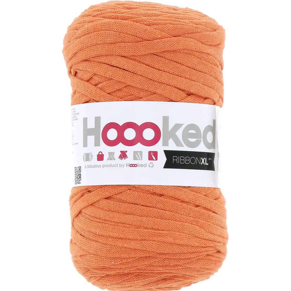 Hooked Ribbon XL garn 250 g oransje – RXL36 Dutch Orange