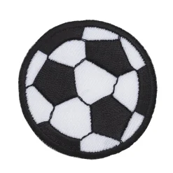 Iron-on stoffmerke fotball, Ø 50 mm