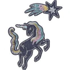 Iron-on unicorn / enhjørning denim