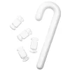 Isopor julemiks, skrog til julehobby – polkastang L 33 cm, godteri L 7,5 cm