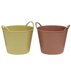 Kjepphest-bøtter 2 stk. Hold orden i stallen! H. 11,5 cm, Ø12,5 cm