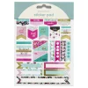 Klistremerkeblokk 16 ark Girlpower – en mengde girlpower-motiver med metallic & iriserende motiv. 2×8 designer