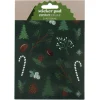 Klistremerkeblokk granskog 20 ark – 12x17 cm, 10 mønstre – 2 ark av hvert