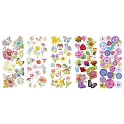 Klistremerker 10p blomster og natur