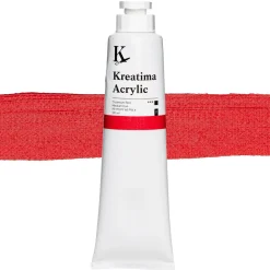 Kreatima Acrylic akrylmaling 120 ml – Cadmium Red Medium Hue PR 170 PY 65 PW 6