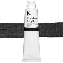 Kreatima Acrylic akrylmaling 120 ml – Carbon Black PBk 7 PR 101