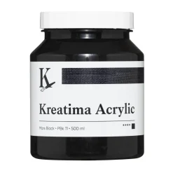 Kreatima Acrylic akrylmaling 500 ml – Mars Black PBk 11