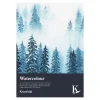 Kreatima Watercolour akvarellblokk A4 (210×297 mm), 20 ark, 260 g/m²